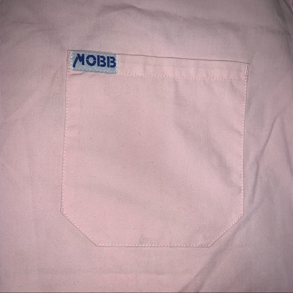 2/$30 MOBB BABY PINK SCRUB TOP - Picture 2 of 3